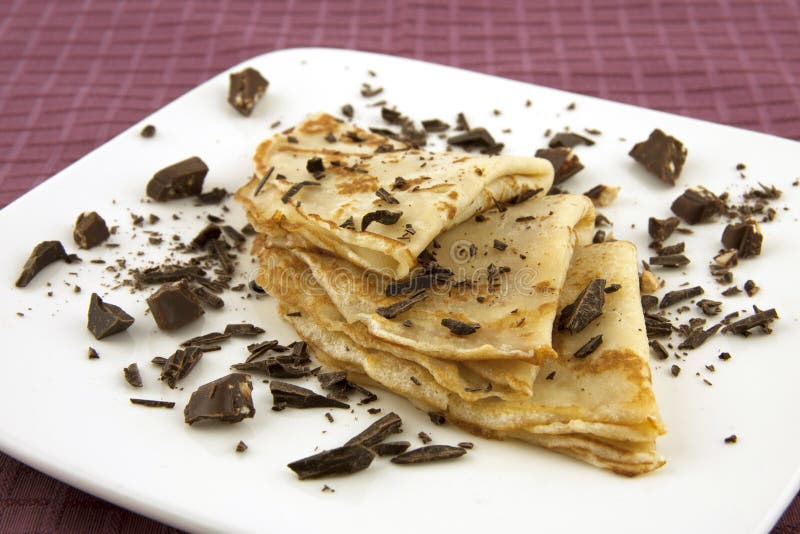 Pancakes with chocolate