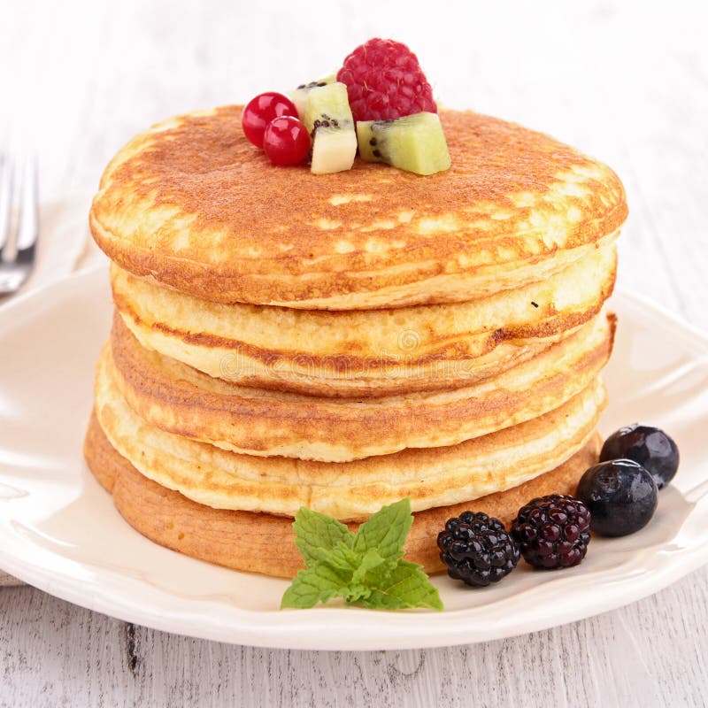 Gourmet pancakes stock photo. Image of syrup, butter 10319516