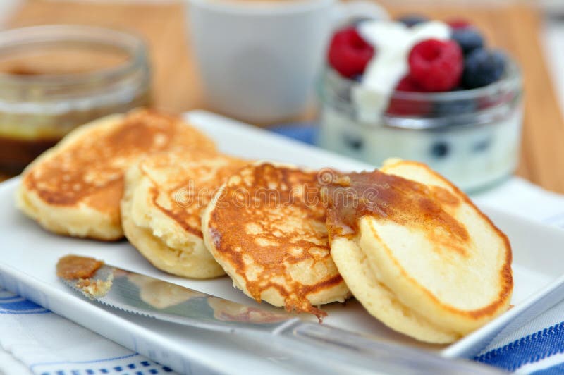 Pancakes stock photography