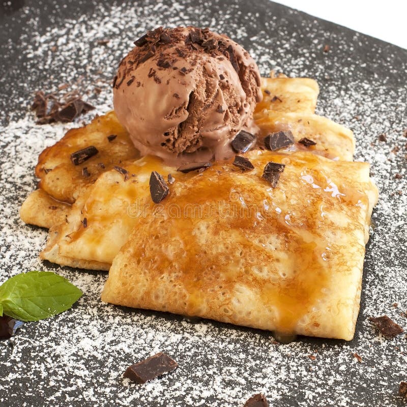 pancakes with ice-cream