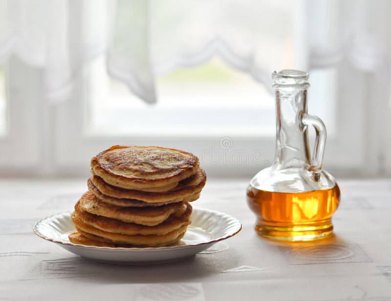Pancakes with maple sirop