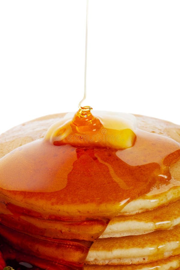 Pancakes With Syrup royalty free stock images