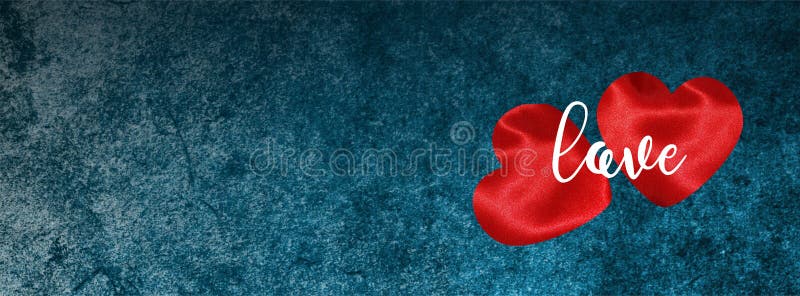 Pancarta De San Valentín Para La Portada De Facebook Con Corazones En Gris  Azul Oscuro Stock de ilustración - Ilustración de disponible, fondos:  170001833