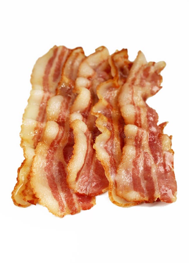 Strisce Di Pancetta Affumicata Cucinate Immagine Stock Immagine di