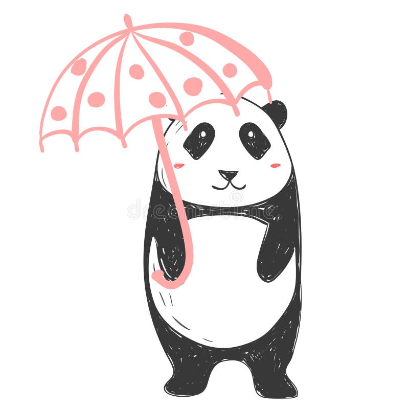 Cartoon Panda - Illustration For The Children Stock Illustration