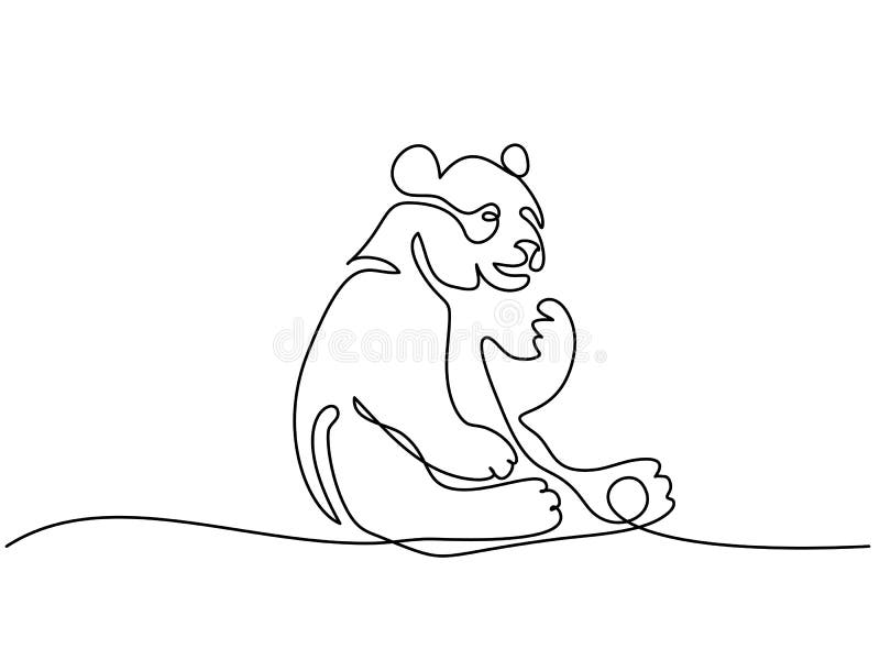 Panda Bear Symbol stock abbildung Panda Bear Symbol stock abbildung