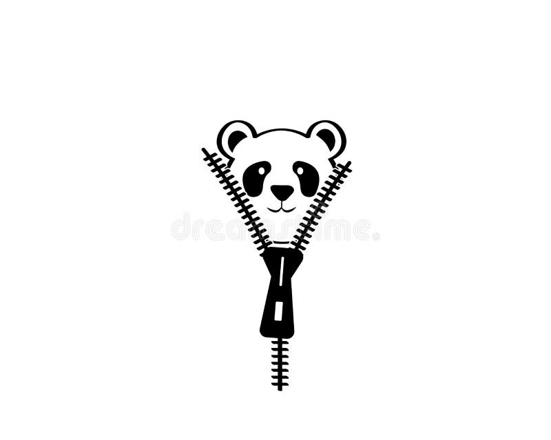 Panda Cartoon Character Behind Zipper, Vector. Panda Illustration Stock Vector - Illustration of white, cute: 184639007 Panda Cartoon Character Behind Zipper, Vector. Panda Illustration Stock Vector - Illustration of white, cute: 184639007