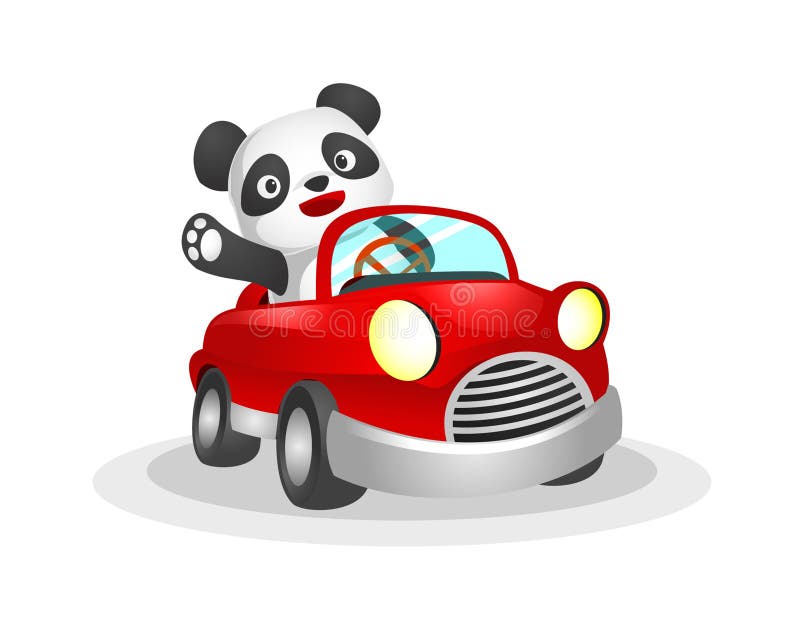 Panda Driving Car Stock Illustrations â 92 Panda Driving Car Stock