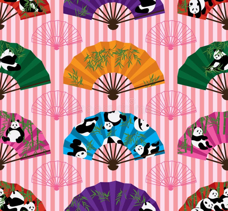 Seamless Panda Pattern Stock Illustrations – 8,445 Seamless Panda