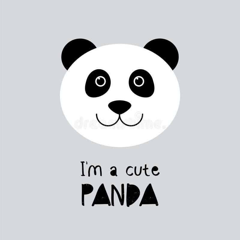 Padrão Perfeito De Panda Fofo. Fundo Azul Vetor Com Face Branca