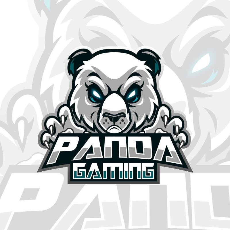 Furious Panda Mascot Gaming Logo Free Download 