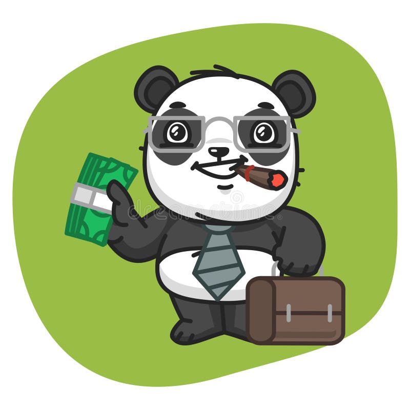 Panda Set Characters Part 2 Stock Vector - Illustration of