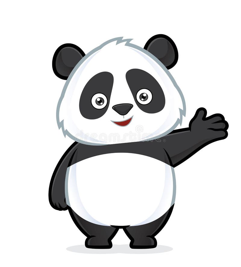 Panda nel gesto d'accoglienza