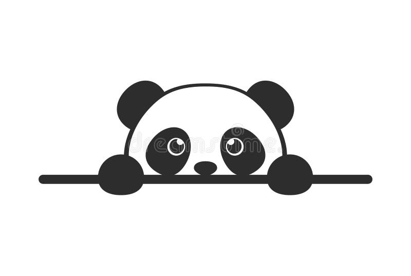 Cara De Panda De Desenho Animado. Ilustração Fofa Do Panda