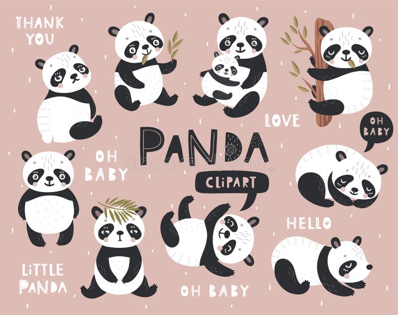 Download Cute Kawaii Panda Chilling Out Wallpaper