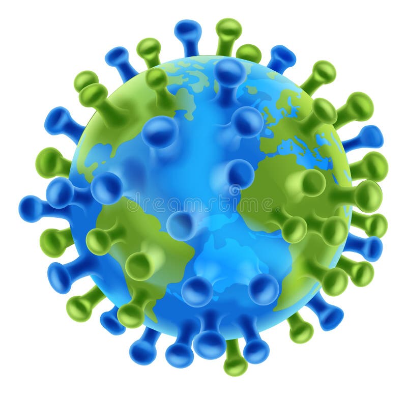 Pandemia mundial de células do vírus coronavírus