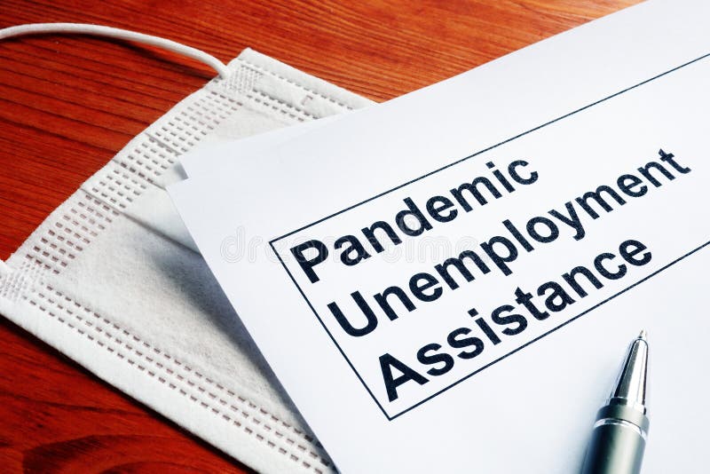 Pandemic Unemployment Assistance PUA and medical mask
