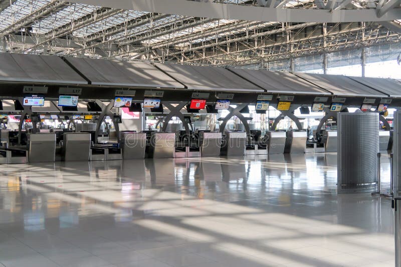 Pandémie de coronavirus et fermeture de l'aéroport photos stock