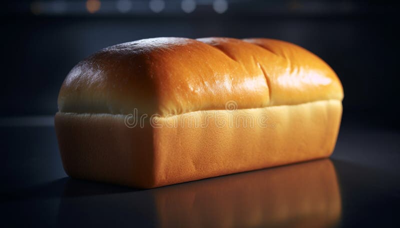 Pane appena sfornato un centrifoglio di farina dolce generato dall'ai illustrazione vettoriale