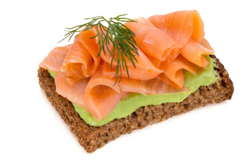 Pane con il raccordo di color salmone fresco isolato su fondo bianco, cima fotografie stock Pane con il raccordo di color salmone fresco isolato su fondo bianco, cima fotografie stock