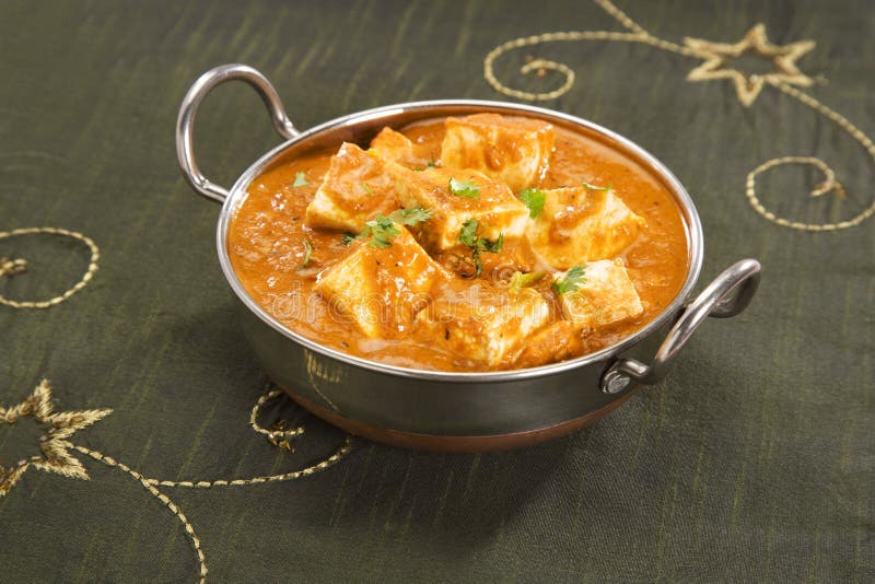 Indian MealPunjabi Paneer Butter Masala and Roti Stock Image Image