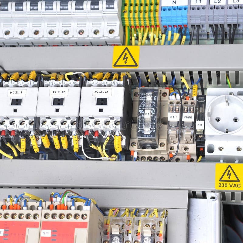 Panel with electrical equipment royalty free stock photo Panel with electrical equipment royalty free stock photo