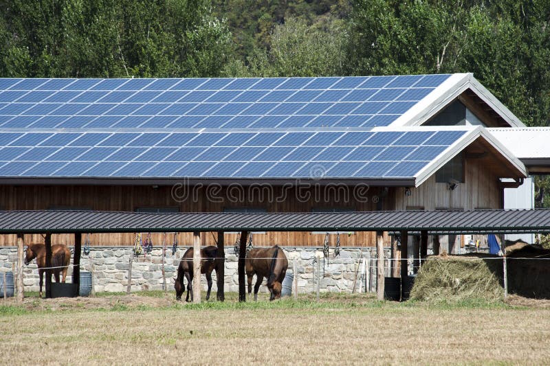 Panel słoneczny gospodarstwo rolne