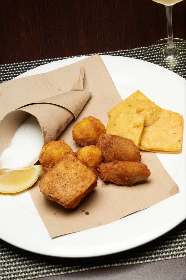 Panelle and croquettes