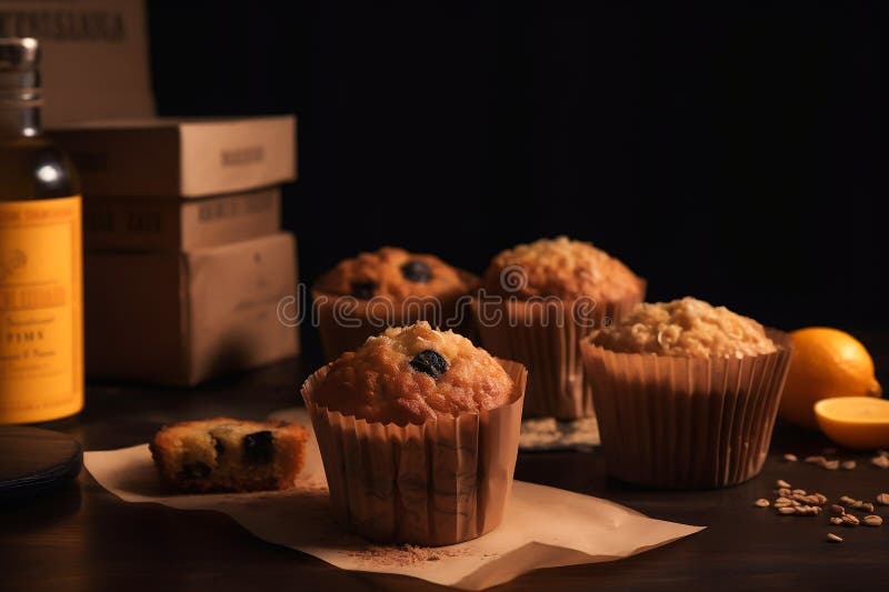 Panetteria per muffin torte di pasticceria deliziosa e colorata, stile artigianale del mezzo secolo illustrazione vettoriale