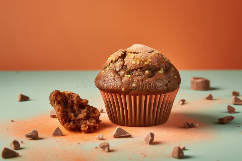 Panetteria per muffin torte di pasticceria deliziosa e colorata, stile artigianale del mezzo secolo illustrazione di stock