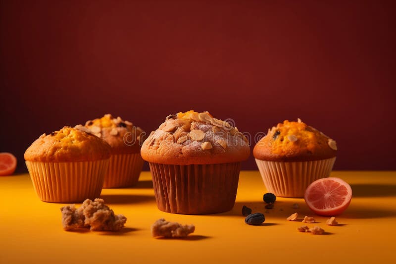Panetteria per muffin torte di pasticceria deliziosa e colorata, stile artigianale del mezzo secolo illustrazione di stock