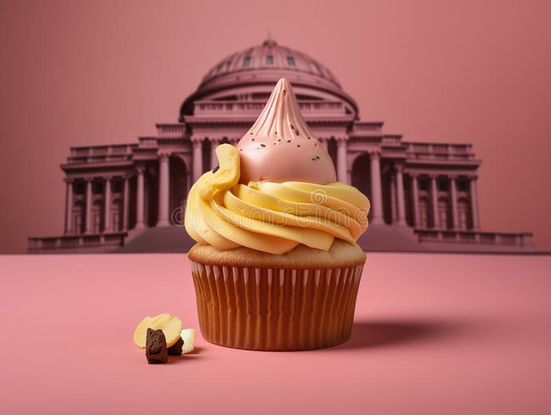 Panetteria per muffin torte di pasticceria deliziosa e colorata, stile artigianale del mezzo secolo illustrazione vettoriale