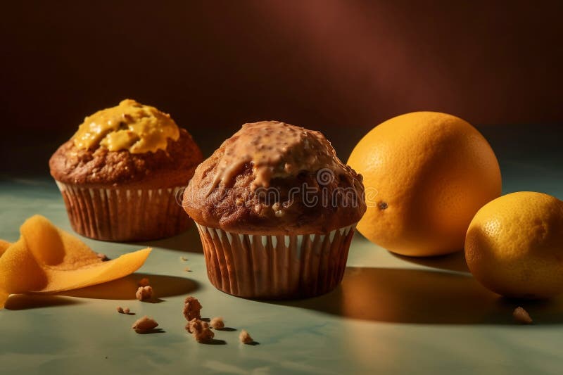 Panetteria per muffin torte di pasticceria deliziosa e colorata, stile artigianale del mezzo secolo royalty illustrazione gratis