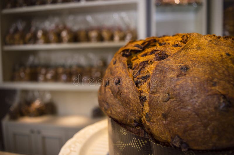 Panettone royalty-vrije stock fotografie Panettone royalty-vrije stock fotografie
