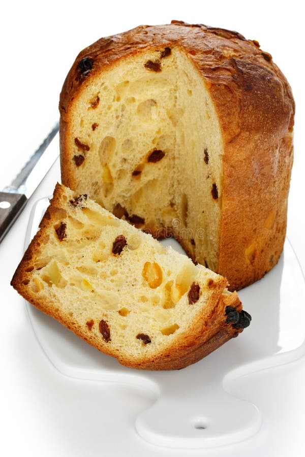 Panettone, Italian Christmas Bread Stock Photo - Image of paneton ...