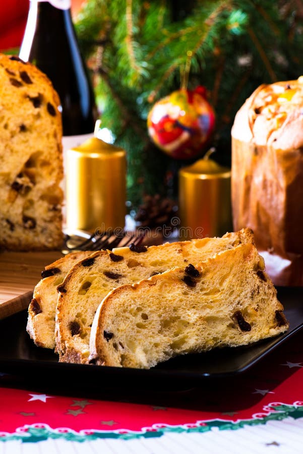 Italian Typical Christmas Cake Stock Photo