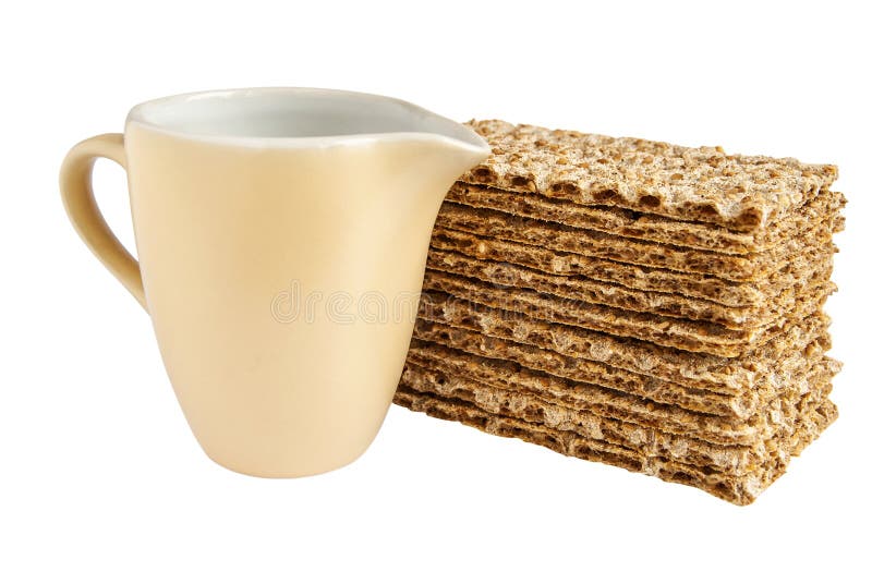 Pani croccanti della brocca e del sesamo di latte immagine stock libera da diritti Pani croccanti della brocca e del sesamo di latte immagine stock libera da diritti