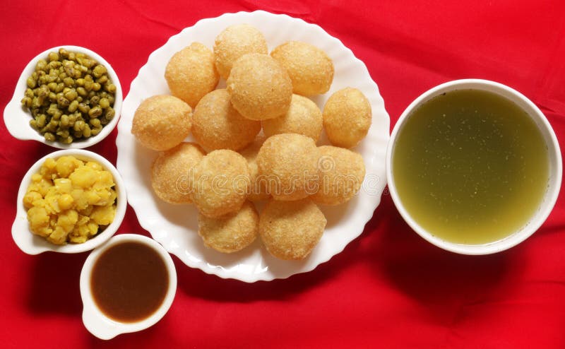 Golgappa, Pani Puri, Indian Chaat, Street Food, Water Balls stock photo Golgappa, Pani Puri, Indian Chaat, Street Food, Water Balls stock photo