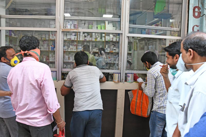 Panic Buying - Terrified people are buying various medicine as the government declares a Lockdown to prevent the Novel Coronavirus stock images Panic Buying - Terrified people are buying various medicine as the government declares a Lockdown to prevent the Novel Coronavirus stock images