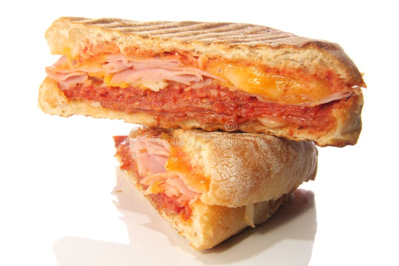 Panini sandwich stock photo. Image of pastrami, beef 13194948