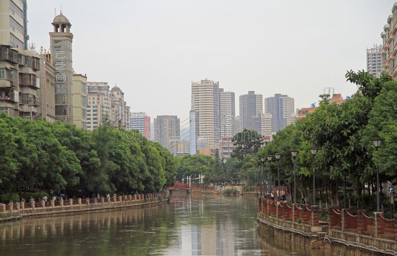 Panlong River in the center of Kunming city royalty free stock photography Panlong River in the center of Kunming city royalty free stock photography