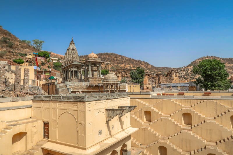 Panna Meena kaKund moment-brunn, Jaipur, Rajasthan, Indien