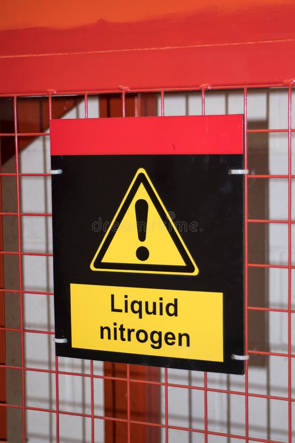 Panneau d'azote Liquide Danger