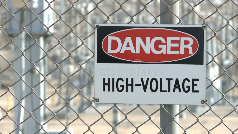 Panneau d'Avertissement de Danger banque de vidéos