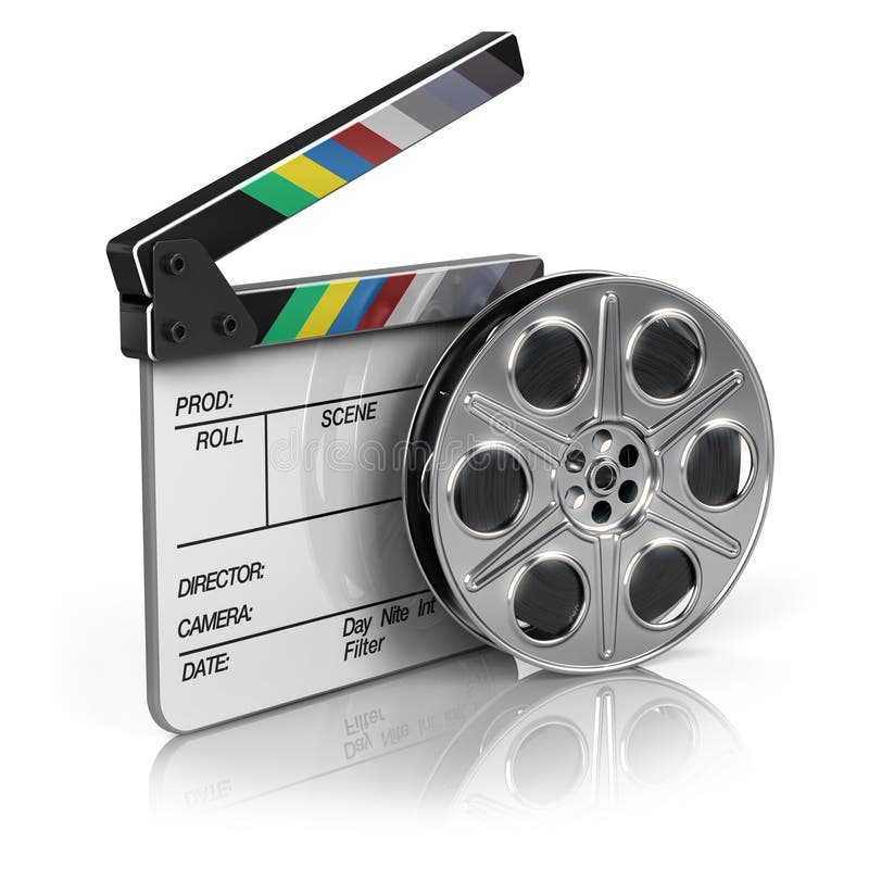 Panneau de film et de clapet illustration de vecteur Panneau de film et de clapet illustration de vecteur