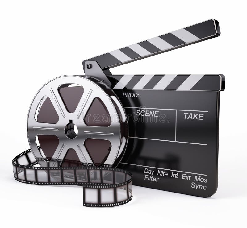 Panneau de film et de clapet illustration de vecteur Panneau de film et de clapet illustration de vecteur