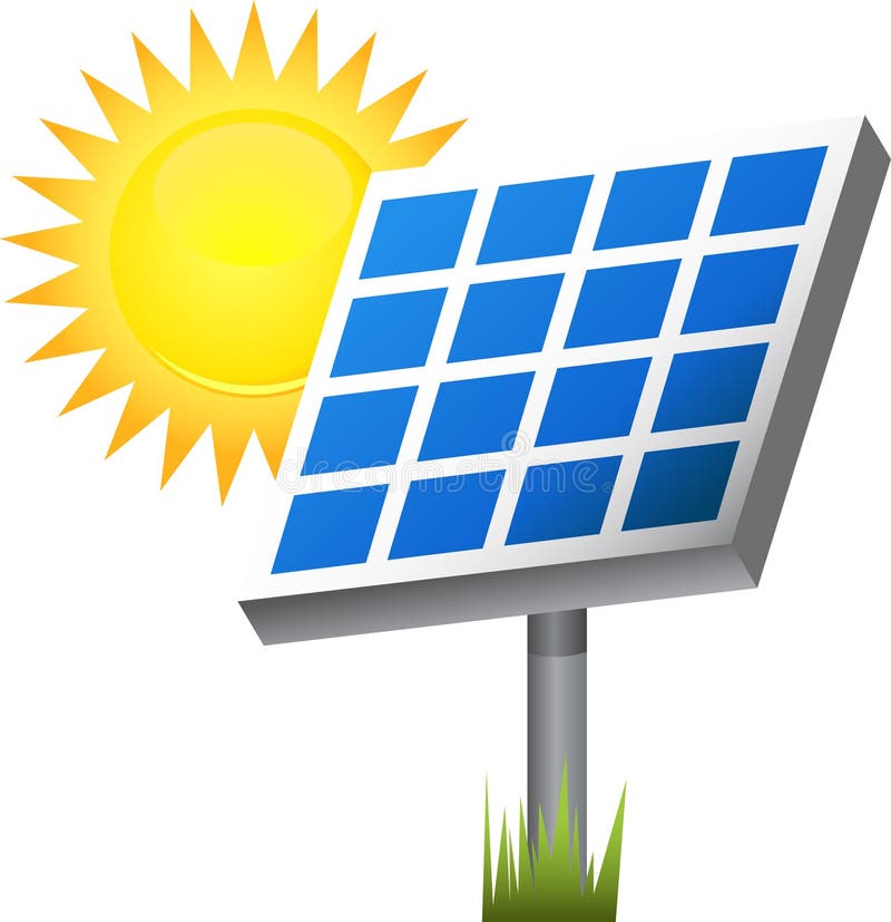 An image of a solar panel. An image of a solar panel.