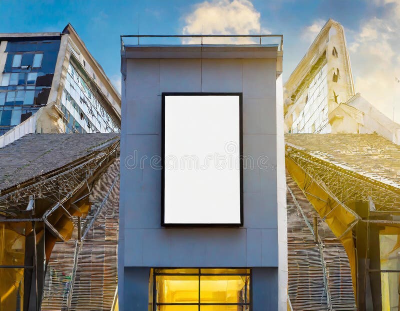 Blank billboard on the street at night, mock up for design. Blank billboard on the street at night, mock up for design.