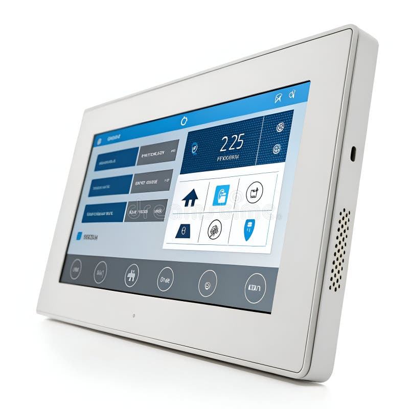 Pannello di controllo del web isolato sullo sfondo bianco royalty illustrazione gratis