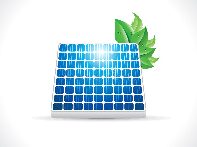 Pannello solare lucido dettagliato astratto royalty illustrazione gratis Pannello solare lucido dettagliato astratto royalty illustrazione gratis